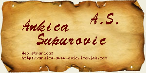 Ankica Supurović vizit kartica